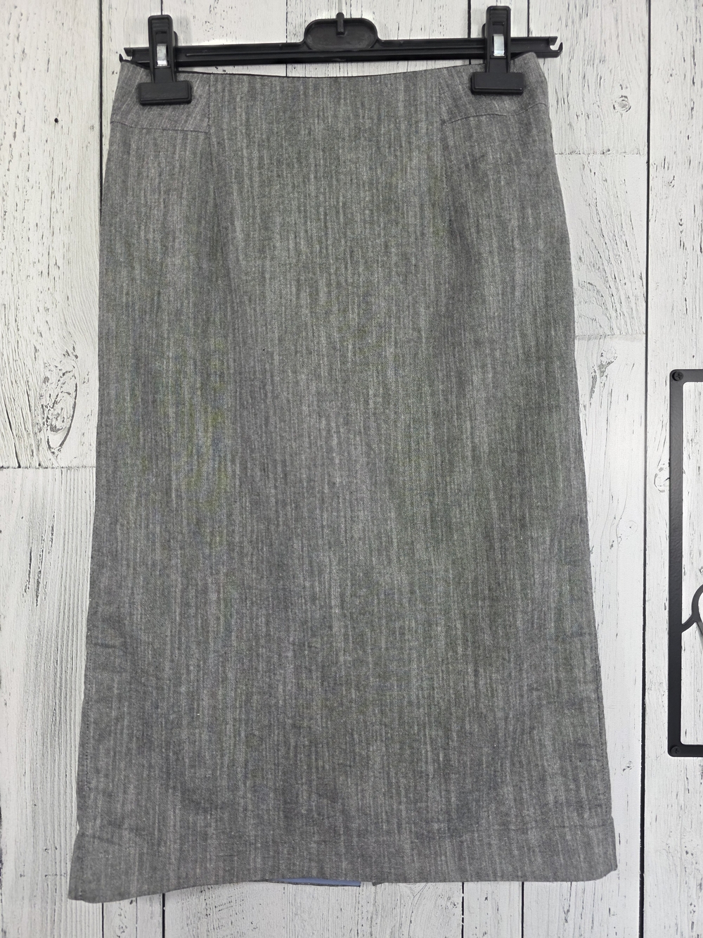 Cleo Grey Textured Pencil Skirt Size 2 Fully Lined, Office, Business, Workwear